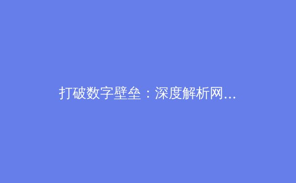 打破数字壁垒：深度解析网络加速器，为何它成为现代网民必备工具？ - 4